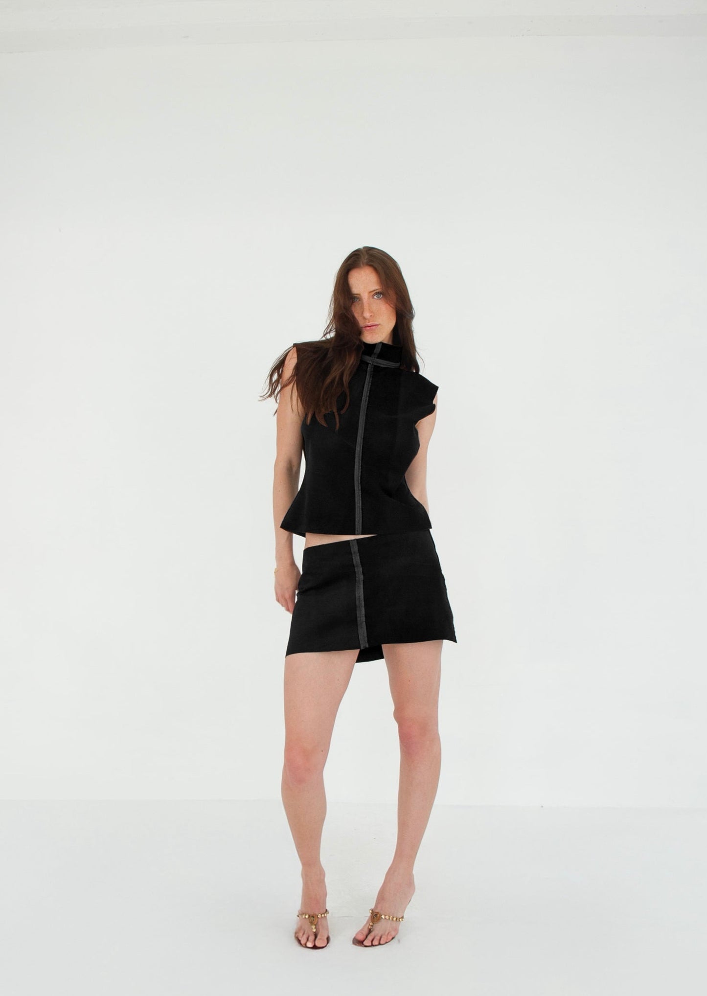 The Tunic Top ONYX front fun suede