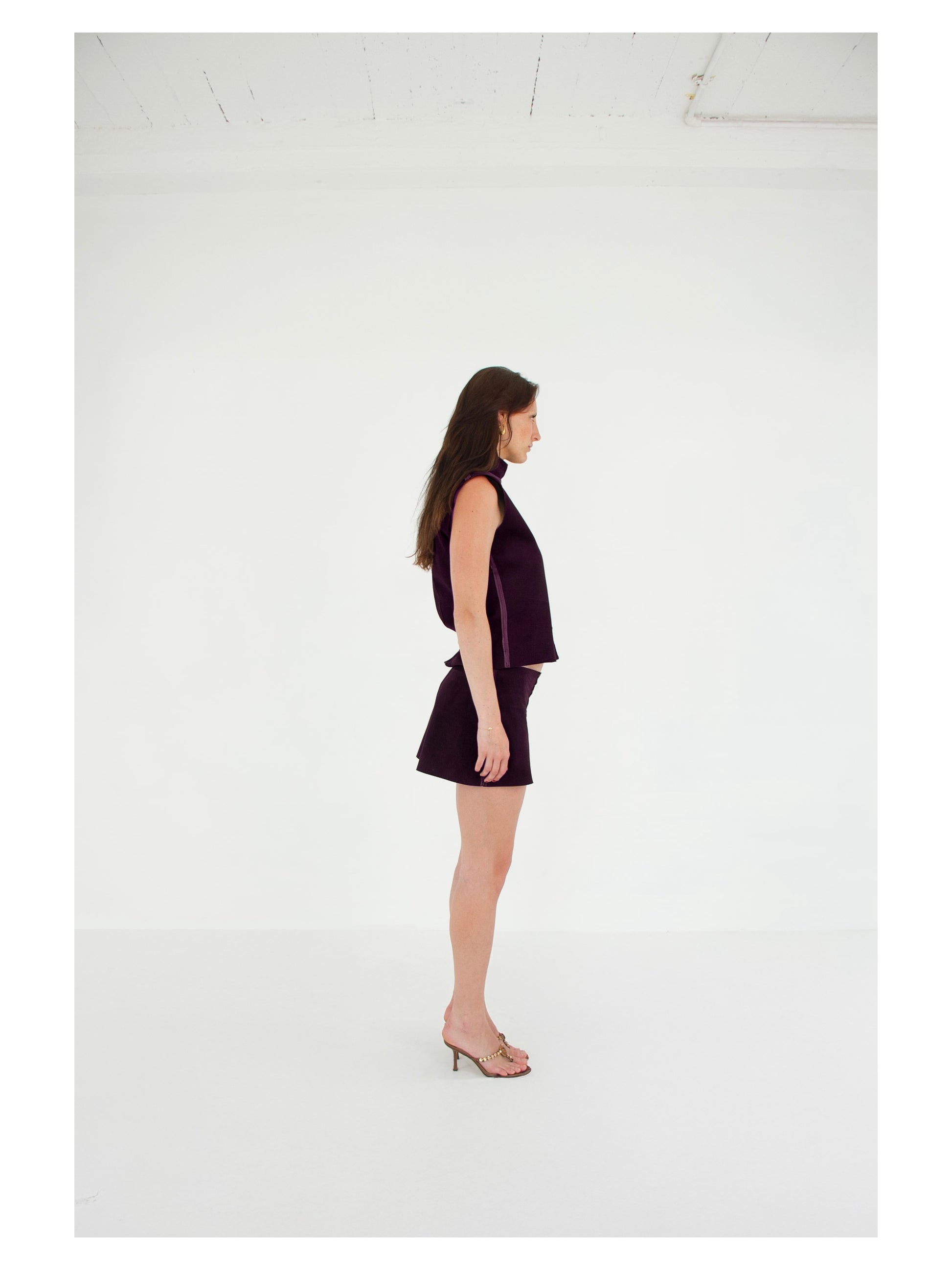 The Tunic Top HAZE right suede