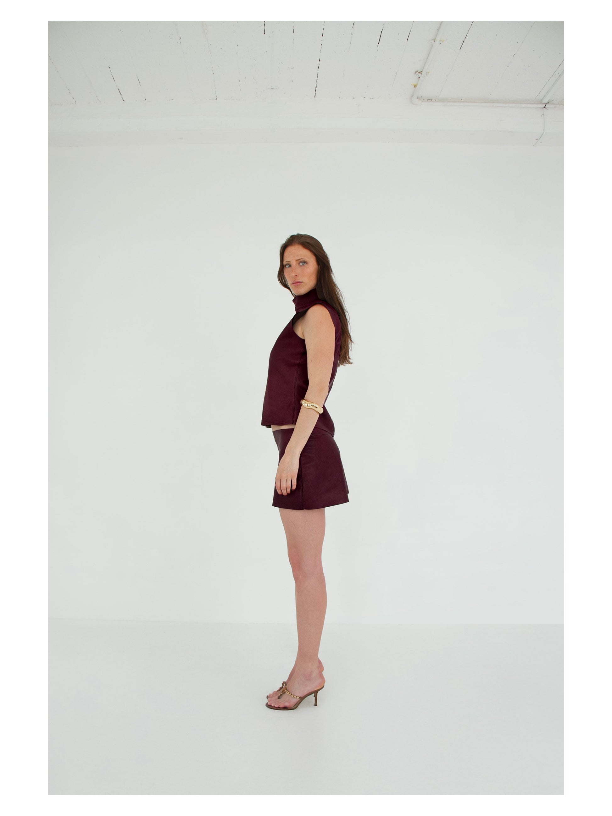 The Tunic Top HAZE left leather