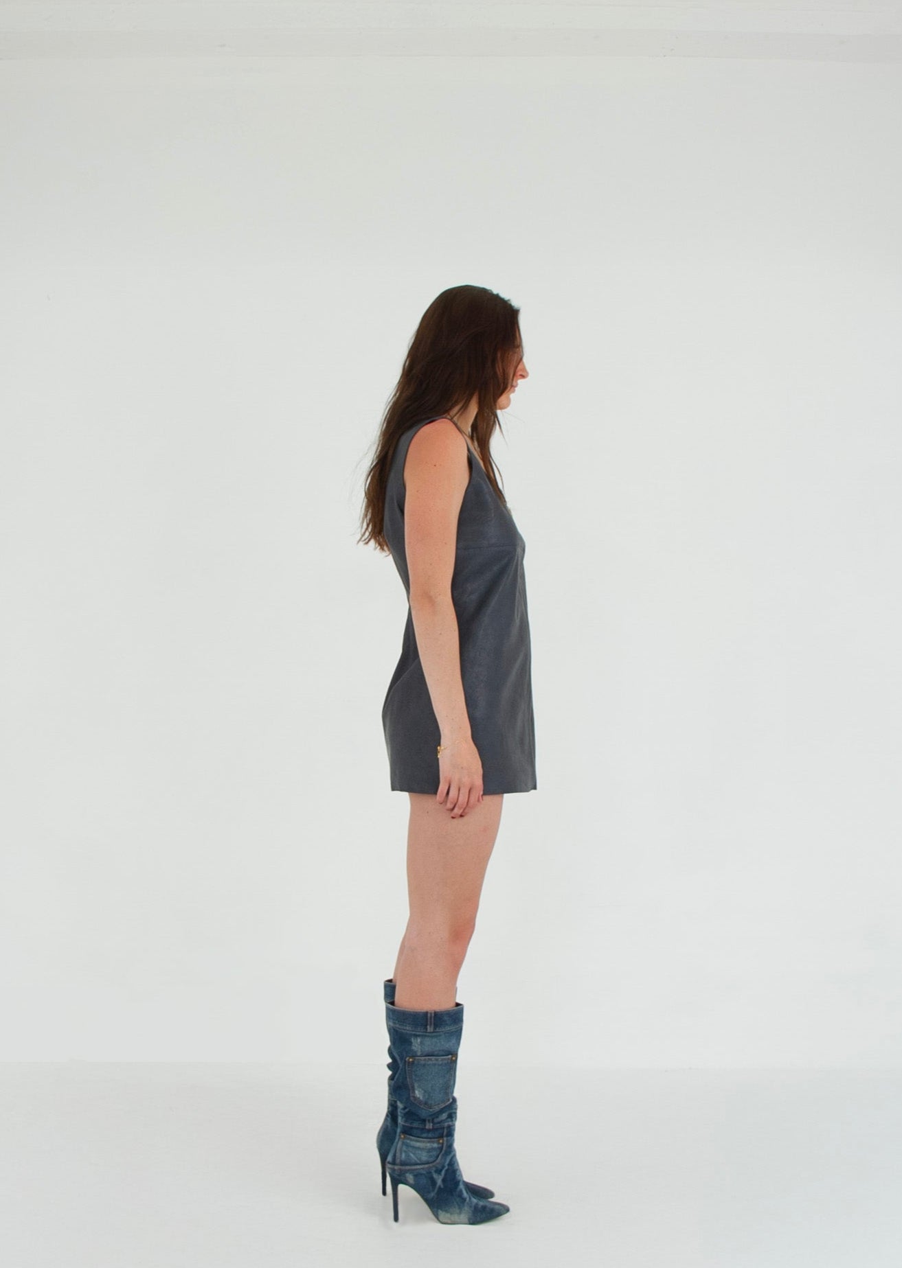 The Mini Dress GENIE right leather 76cm