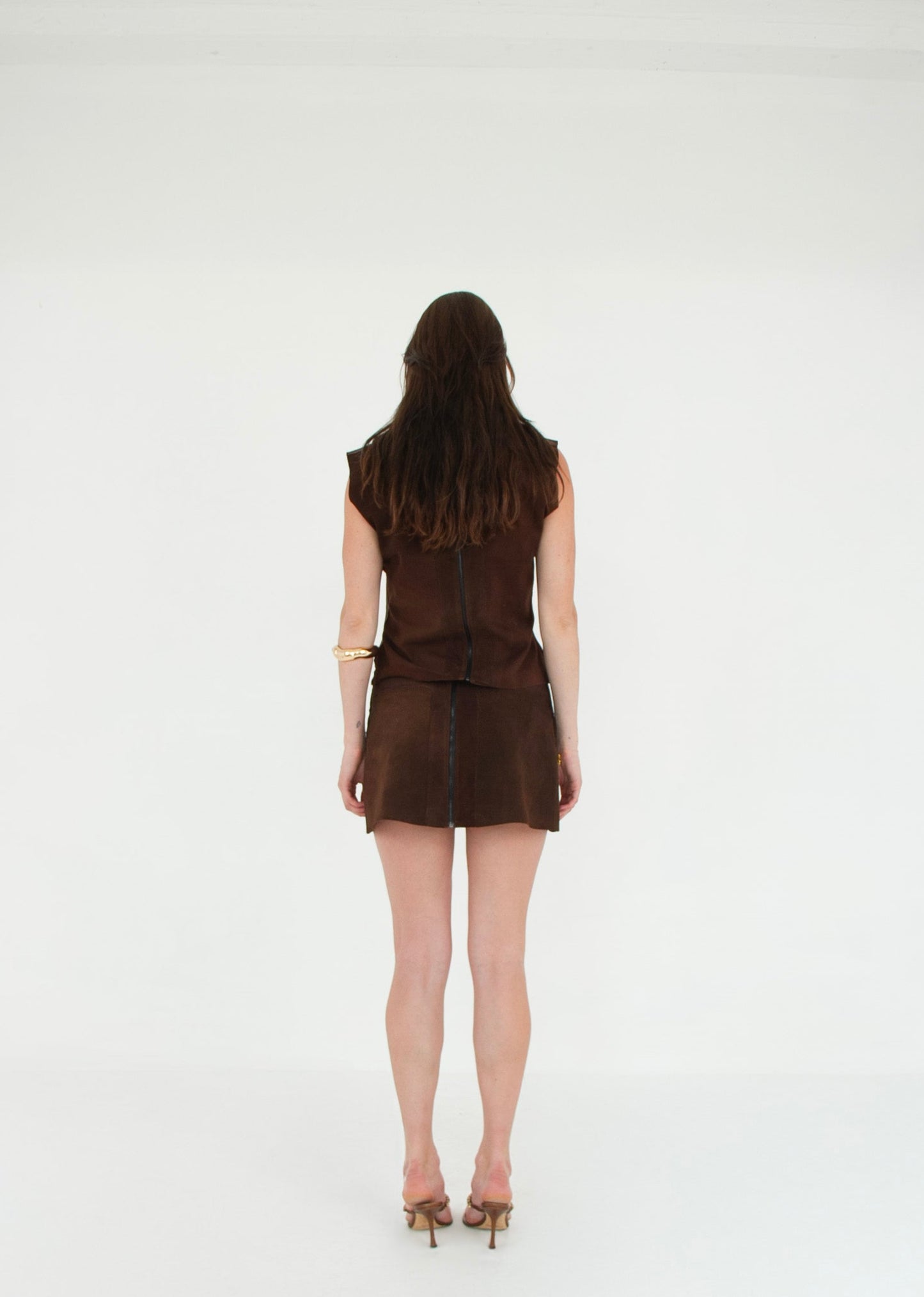 The Tunic Top COCOA back suede