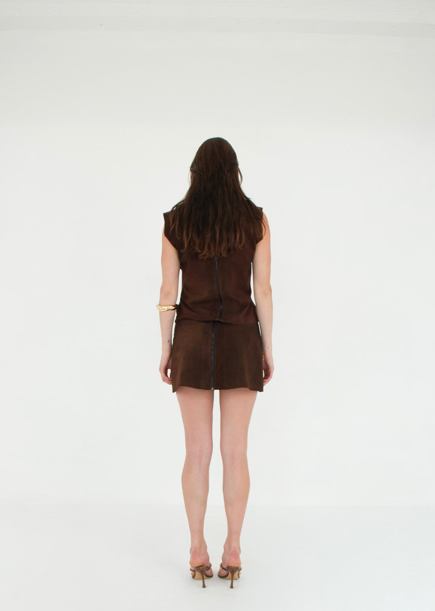 The Tunic Top COCOA back suede