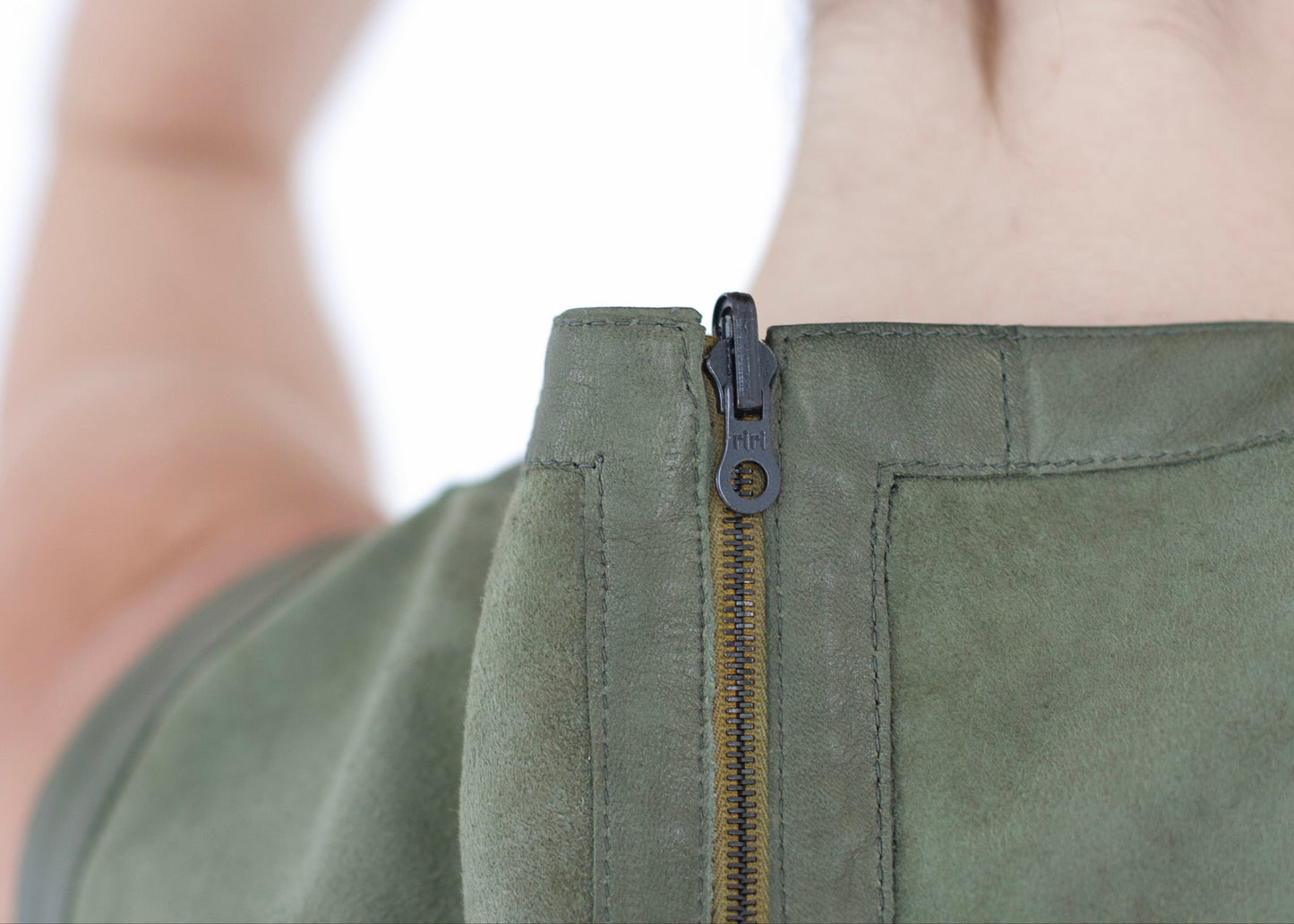 The Mini Dress BUD detail suede