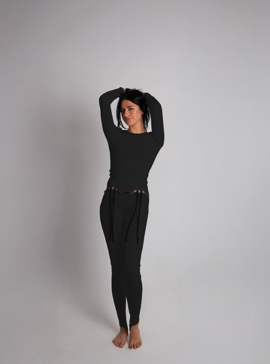 Tied-up Top and Legging Co-ord
